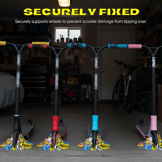 Universele Scooter Stand, Universele Stepstandaard voor Wielen van 95 mm tot 125 mm, Extra Stabiele Standaard, Stepstandaard voor Pro Freestyle Scooter, Stuntstep