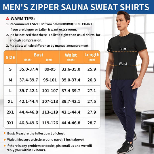 Sauna shirt heren afvallen transpiratie pak sauna vest buikweg body shaper neopreen lichaamsvormer sauna pakken shirt fitness korset zweetvest shapewear tank top