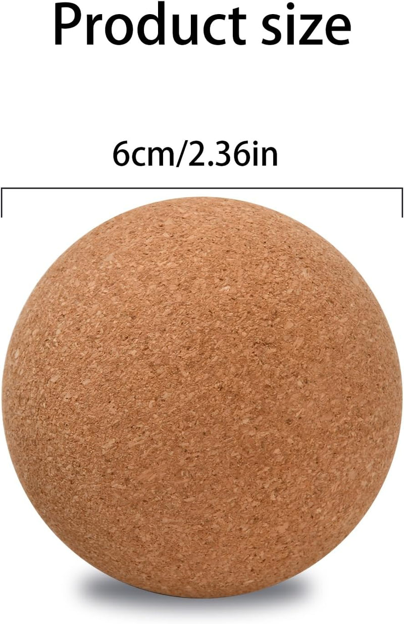 Laad afbeelding in Galerijviewer, Kurk massageballen set van 2 stuks 6 cm
