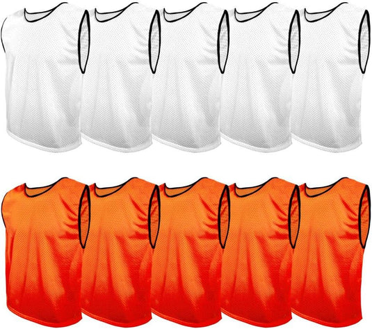 Training bibs set of 10 in 2 colours