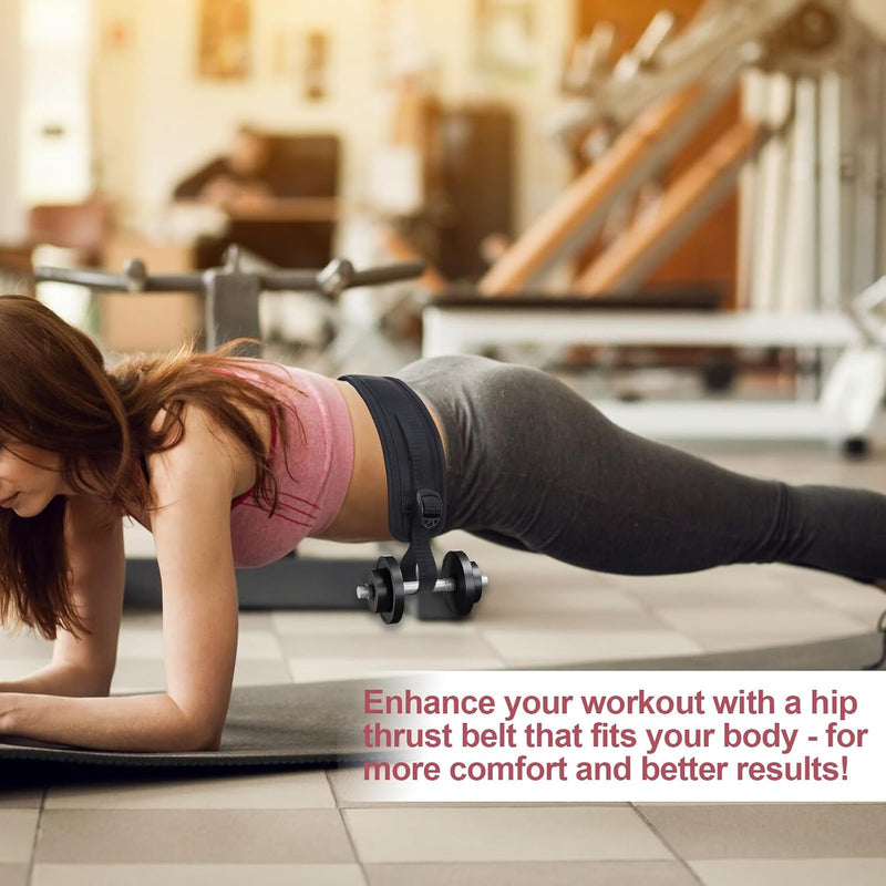 Chargez l'image dans la visionneuse de la galerie, Hip thrust riem voor biltraining zwart
