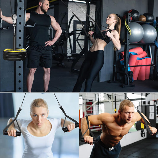 Fitness Cable lat Pulley Systeem, DIY Home Gym Machine Pulley System Fitness Kabel Katrol voor LAT Pulldowns, Biceps Krul, Triceps Extensions, Spieren Kweken Workout