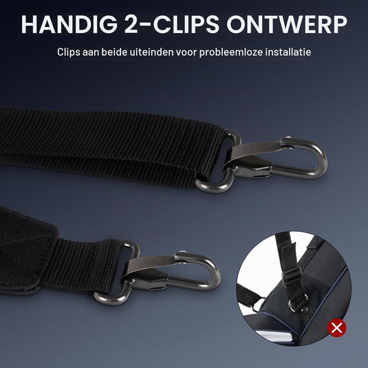 Verstelbare golftas schouderriem met gewatteerde draagband en metalen clips – draagriem – golftas accessoires