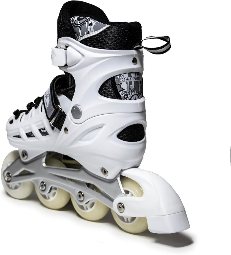 Load image into Gallery viewer, Adjustuble Rolschaatsen met oplichtende wielen voor kinderen en volwassenen - Kids Inline Roller laarzen met opbergtas voor peuters, rolschaatsen voor meisjes, jongens, professionals en
