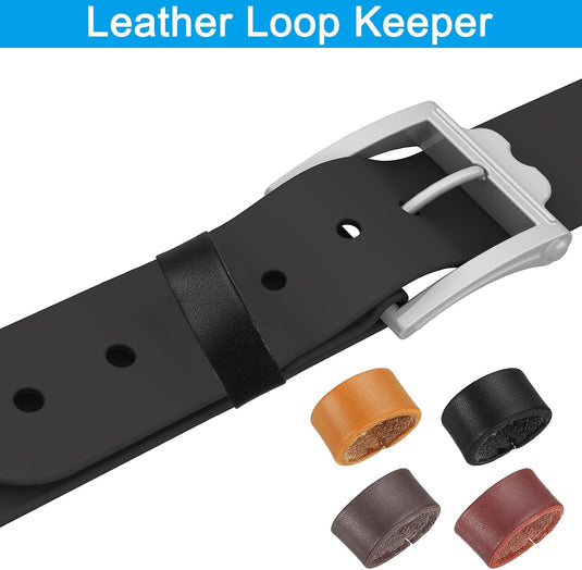 Leren riemlussen 2 stuks voor riemen 38-40 mm – riemhouders – vervangende keeper loops