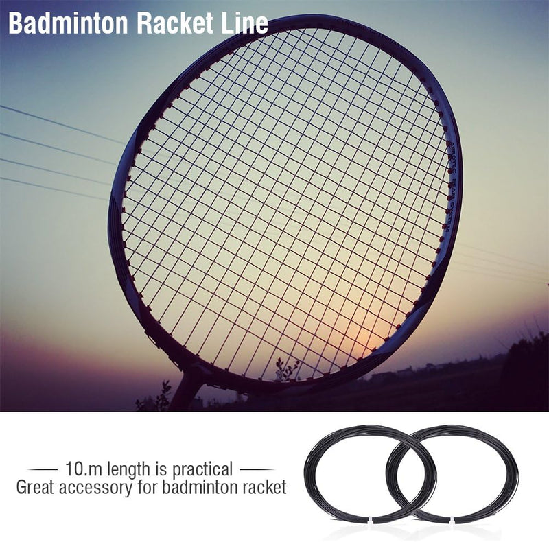 Laden Sie das Bild in Galerie -Viewer, Keenso Badminton Racket String, 6 Kleuren 10 m Duurzaam Nylon Hoge Flexibiliteit Badminton Racket String Racquet String Lijn Badminton Reparatie Accessoire (Zwart) Badminton &amp; Tennisbenodigdheden

