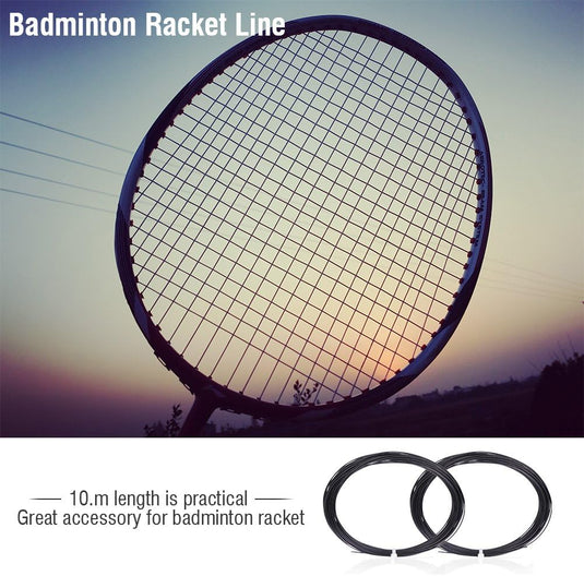 Keenso Badminton Racket String, 6 Kleuren 10 m Duurzaam Nylon Hoge Flexibiliteit Badminton Racket String Racquet String Lijn Badminton Reparatie Accessoire (Zwart) Badminton & Tennisbenodigdheden