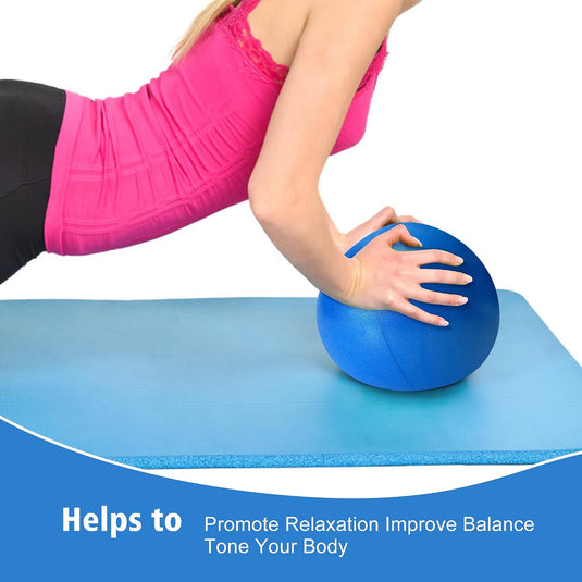 Zachte pilatesbal 25 cm blauw