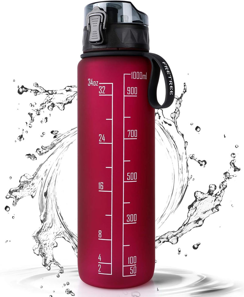 Chargez l'image dans la visionneuse de la galerie, Drinkfles 1 liter BPA-vrij met antislip grip en lekvrije sluiting – waterfles – sportfles
