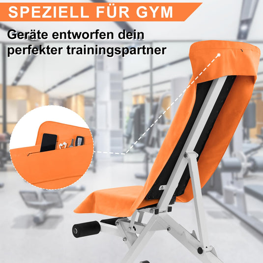 Fitnesshanddoek Microvezel 120x50 cm Sneldrogend met Ritsvak – Sporthanddoek – Reishanddoek