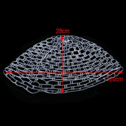Rubber vervangnet voor schepnet 120 cm omtrek en 28 cm diep – landingsnet – vliegvisaccessoires