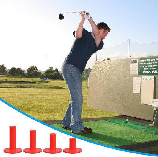 Rubber golf tees 6x5 cm (5 stuks) - Oefen tees voor hitting mats - Golf balhouder driving range