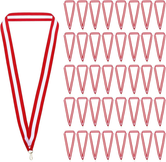 Medaille neklinten 100 stuks 43 x 2,2 cm met klikclips – award linten – sport accessoires