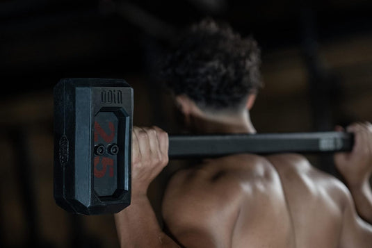 Tribe WOD 25lb Sledge Hammer Odin Steel Mace Bell for Strength Training - Heavy Mace Weight Training Equipment for Men and Women - Adjustable Weight Macebell for Functional Workouts and Conditioning