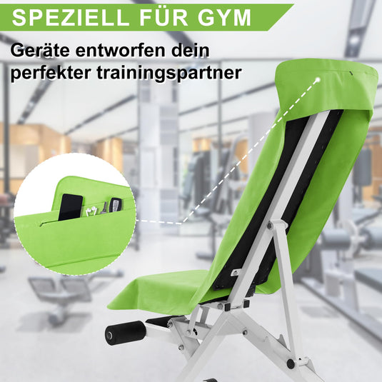 Fitnesshanddoek Microvezel 120x50 cm Sneldrogend met Ritsvak – Sporthanddoek – Reishanddoek