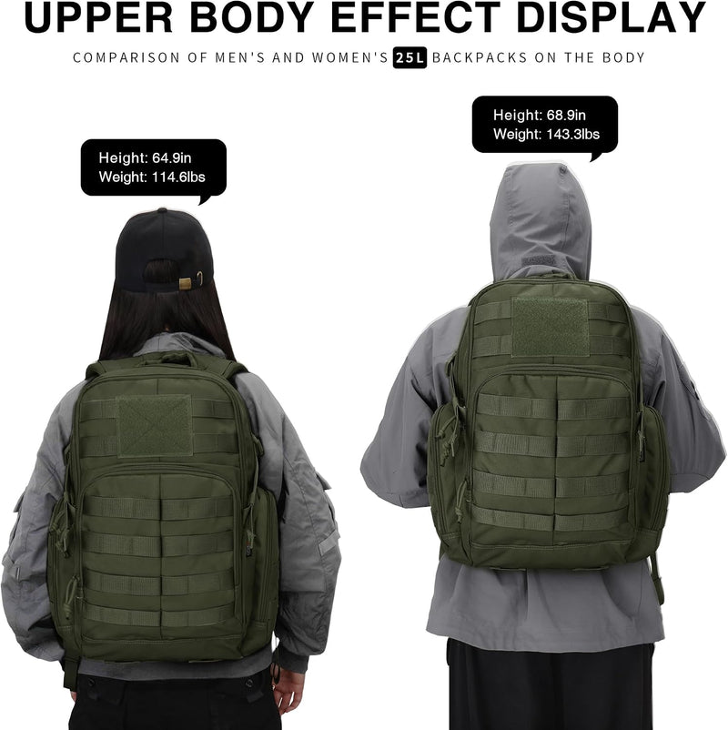 Load image into Gallery viewer, Mardingtop 25L Tactische Militaire Rugzak voor Buitenuitrusting Aanvalsrugzak met MOLLE Systeem Trekking Tas voor Wandelen Camping
