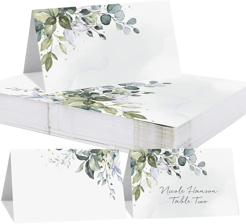 Load image into Gallery viewer, 100 Stuks trouwplaatskaartjes, Plaatskaartjes voor tafeldecoraties, Elegant ontworpen plaatskaartjes voor bruiloften, ceremonies, verjaardagen, dopen, communies en andere festiviteiten
