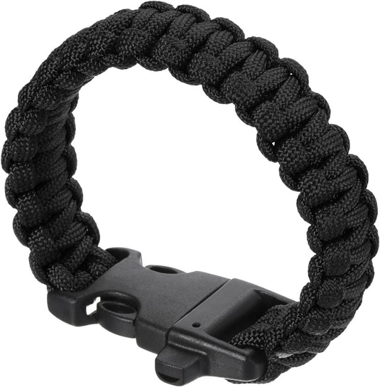 Bracelet de survie en paracorde, 25 cm, tressé, avec boucle – bracelet outdoor – accessoires de camping