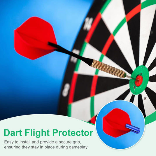 Dart flight protectors 6 stuks van aluminium groen – 90 graden flight savers – dart accessoires