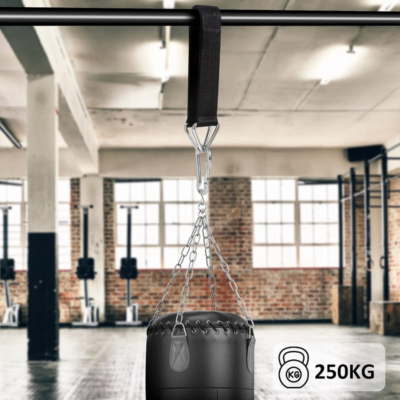 Load image into Gallery viewer, Bokszak ophangband met karabijnhaak tot 250 kg
