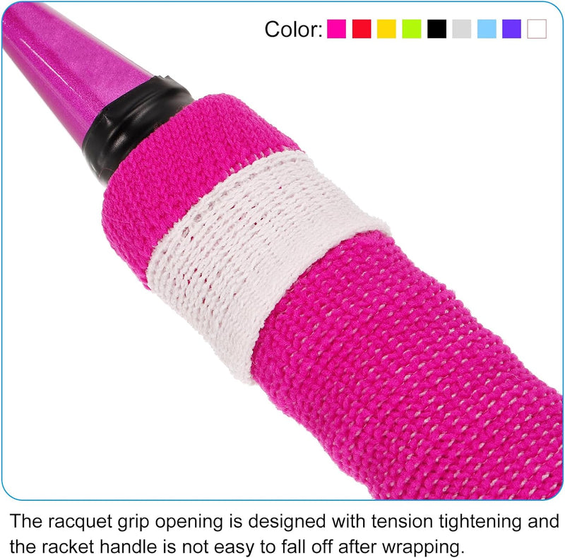 Load image into Gallery viewer, Badminton handdoek grips 2 stuks antislip en zweetabsorberend grijs-rood – racket overgrips – badminton accessoires
