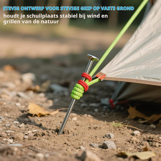 U-vormige grondankers 4 stuks 30 cm van gepoedercoat staal – tuinankers – trampoline haringen