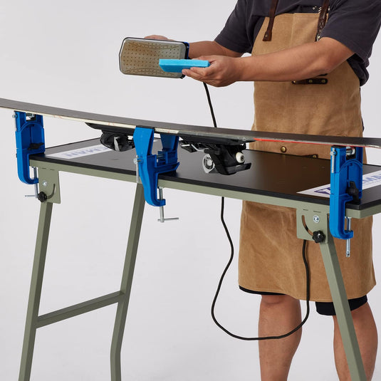 XCMAN Alpine Ski Vise voor Ski Tuning en Waxen Instelbare Hoek en Hoogte Duurzaam en Stabiel - Aluminium Materiaal
