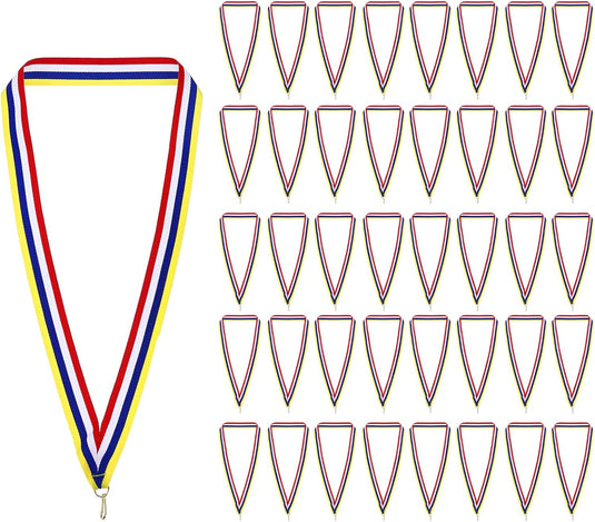 Medaille neklinten 100 stuks 43 x 2,2 cm met klikclips – award linten – sport accessoires