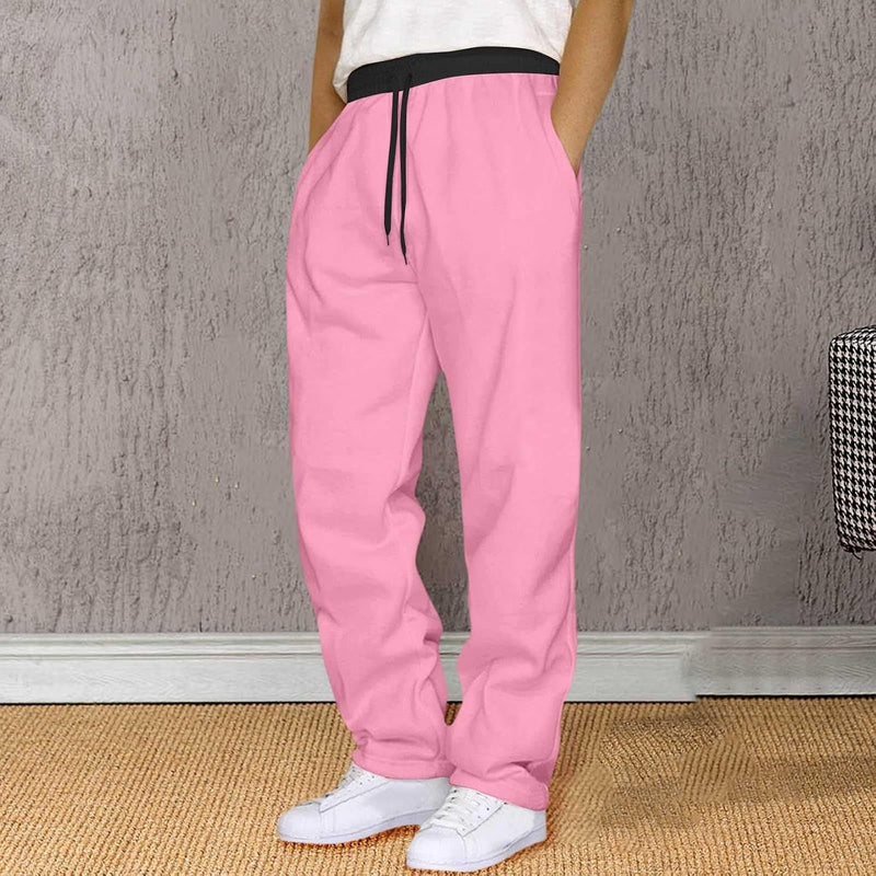 Load image into Gallery viewer, Heren joggingbroek van polyester met elastische tailleband en zakken – sportbroek – trainingsbroek
