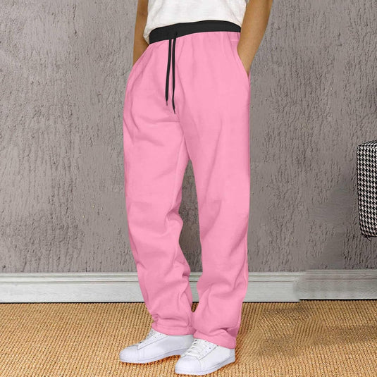Heren joggingbroek van polyester met elastische tailleband en zakken – sportbroek – trainingsbroek