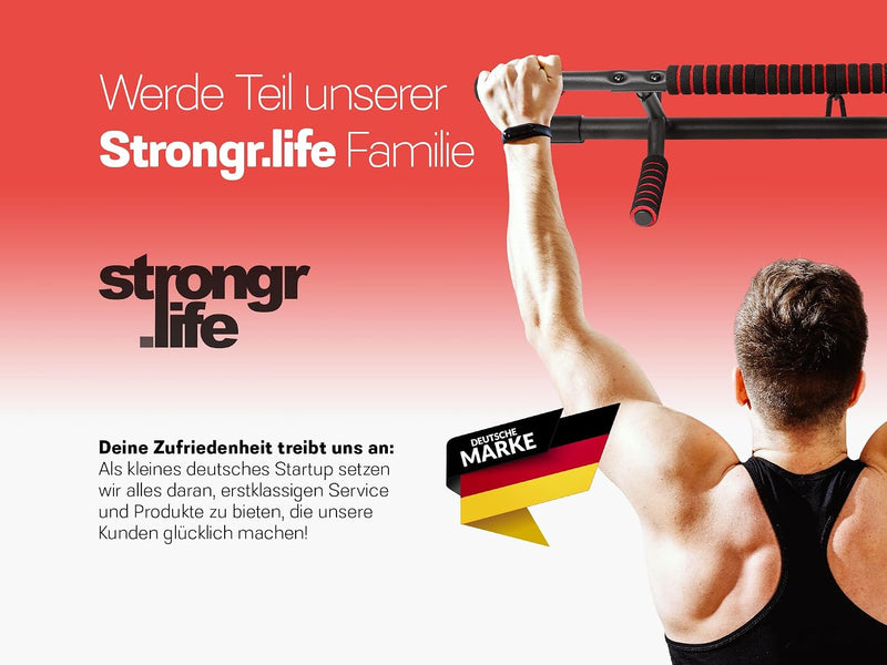 Laden Sie das Bild in Galerie -Viewer, Zusammenklappbare Klimmzugstange für den Türrahmen mit Schlingentrainer bis 200 kg – Klimmzugstange – Krafttraining
