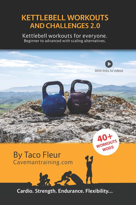 Kettlebell Workouts and Challenges 2.0: Kettlebell workouts for everyone. Beginners to advanced with scaling alternatives.
