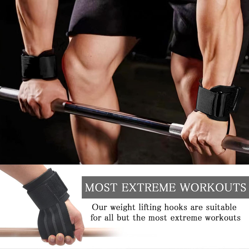 Laad afbeelding in Galerijviewer, TNSLAND liftingstraps voor krachttraining, polsbandages voor fitness, bodybuilding, powerlifting, crossfit en gymaccessoires
