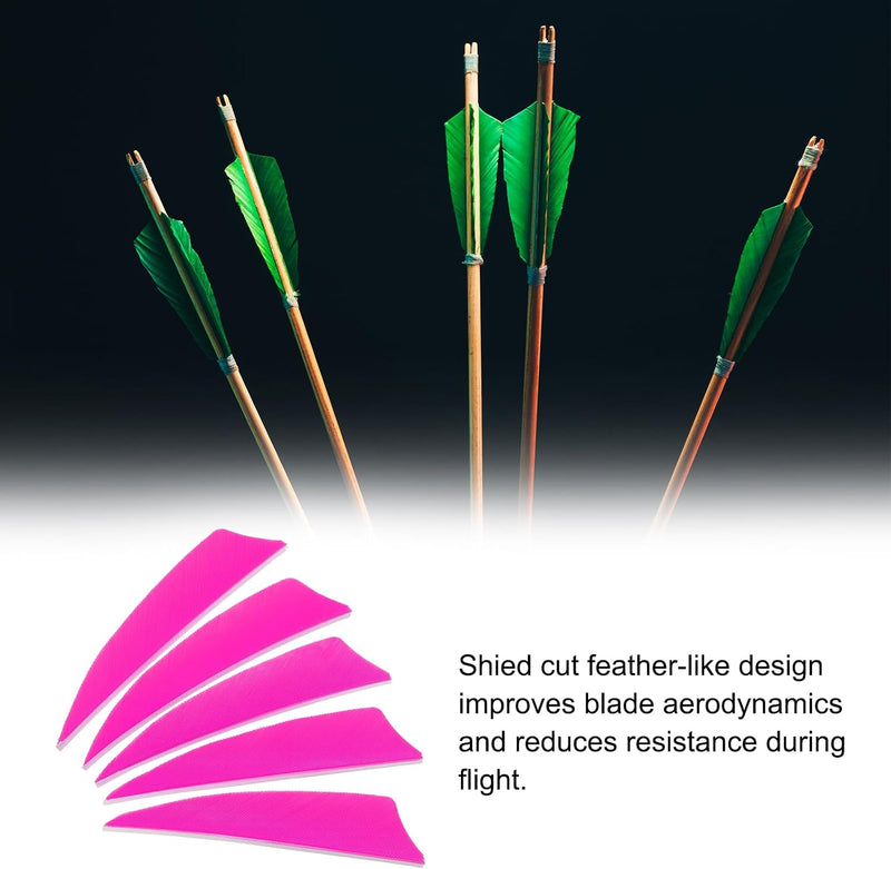 Laad afbeelding in Galerijviewer, Pijlveren 50 stuks 4 inch van kalkoenveer – arrow fletching – boogschieten accessoires
