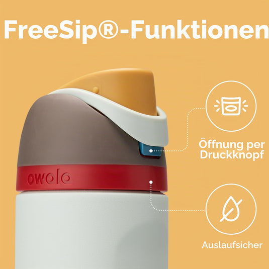 Owala FreeSip Isolierte Edelstahl-Trinkflasche, 710ml, Iced Breeze