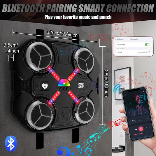 Muziek boksmachine voor kinderen met Bluetooth en verlichting