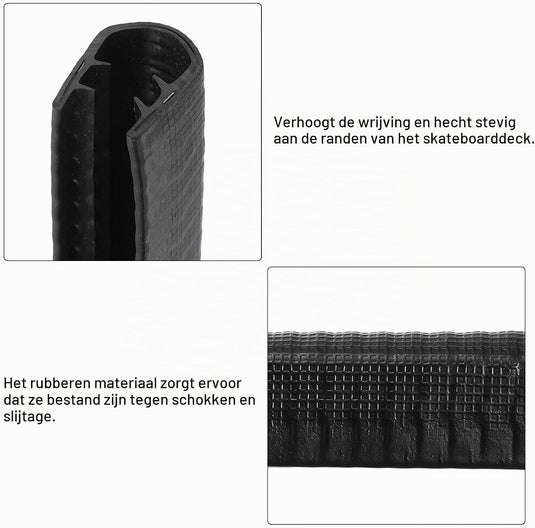 Skateboard deck guards protector 8,7 inch (2 stuks) - Randbescherming voor skateboards - Deck randbeschemer gear