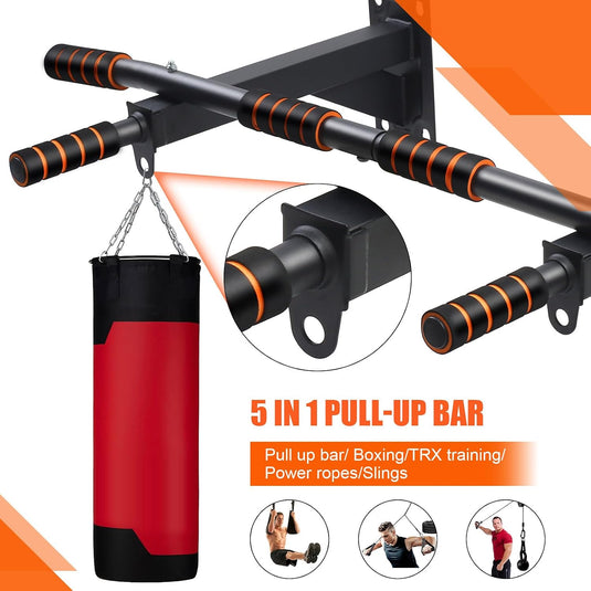 Optrekstang voor deurkozijn 50-85 cm zonder boren tot 200 kg – pull-up bar – krachttraining