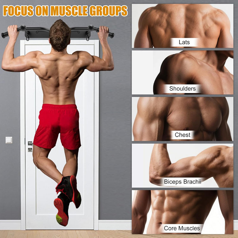 Chargez l'image dans la visionneuse de la galerie, Wandgemonteerde optrekstang met meerdere gripposities tot 272 kg – pull-up bar – krachttraining
