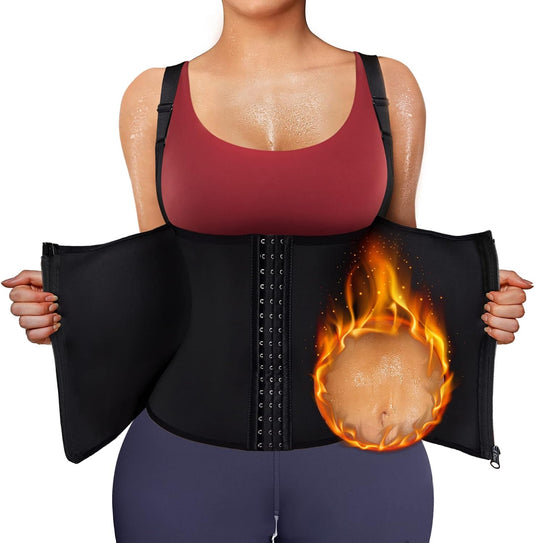 Sauna vest dames sauna shirt neopreen buikweggordel korset dames buikweg onderborst taillevormer shapewear fitness thermo hot body shaper sauna-vest zweten tank top