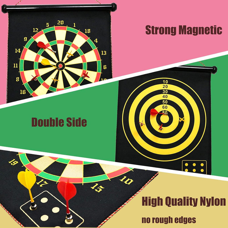 Load image into Gallery viewer, Magnetisch dartbord Ø 38 cm – veilig voor kinderen en volwassenen, dartspel (met 12 darts)
