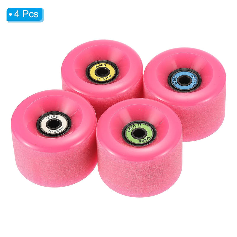 Carica immagine in Galleria Viewer, Longboard wielen 65 x 51 mm 78A met ABEC-11 lagers 4 stuks zwart – cruiser skateboard wielen
