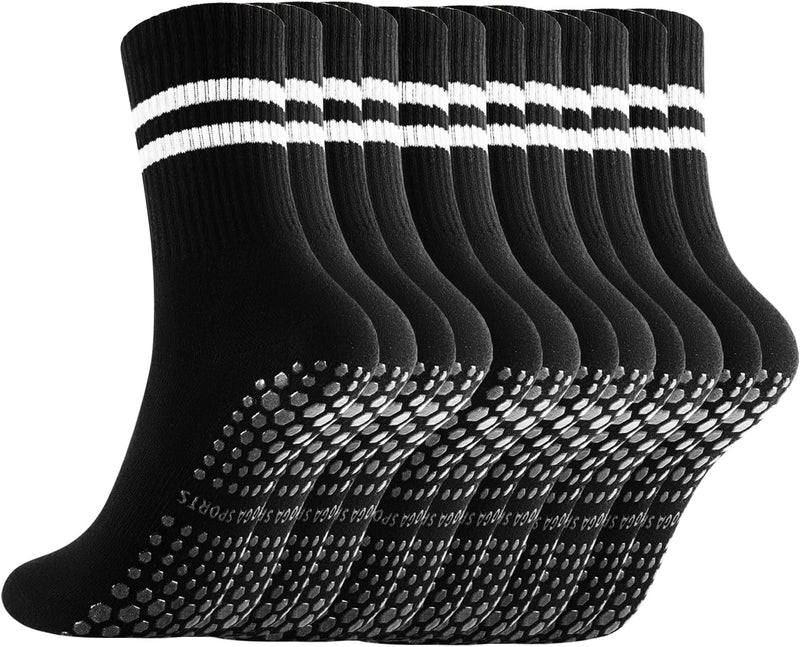 Laad afbeelding in Galerijviewer, Pilates antislip sokken 3 paar met siliconen grip – yoga sokken – fitness sokken
