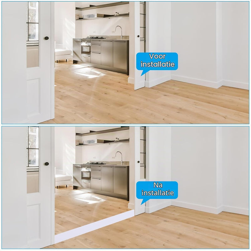 Załaduj obraz do przeglądarki galerii, Zelfklevende vloer overgangsstrip 7,6 cm x 1 m - Vinyl laminaat afdekstrip &amp; naadprofiel - Vloerovergangsstrip drempelprofiel
