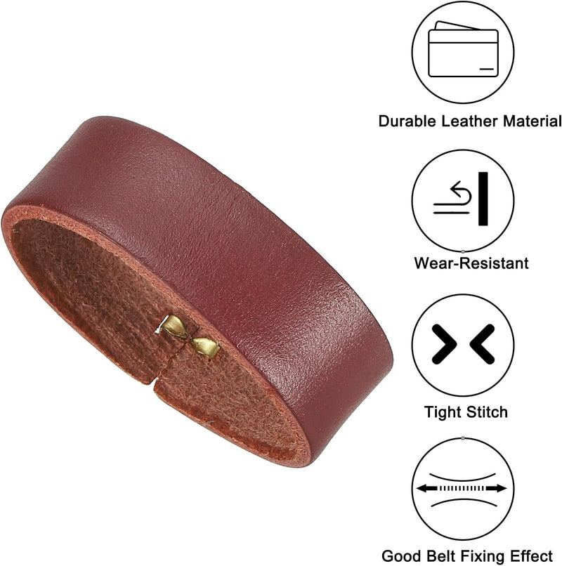 Chargez l'image dans la visionneuse de la galerie, Leren riemlussen 2 stuks voor riemen 38-40 mm – riemhouders – vervangende keeper loops
