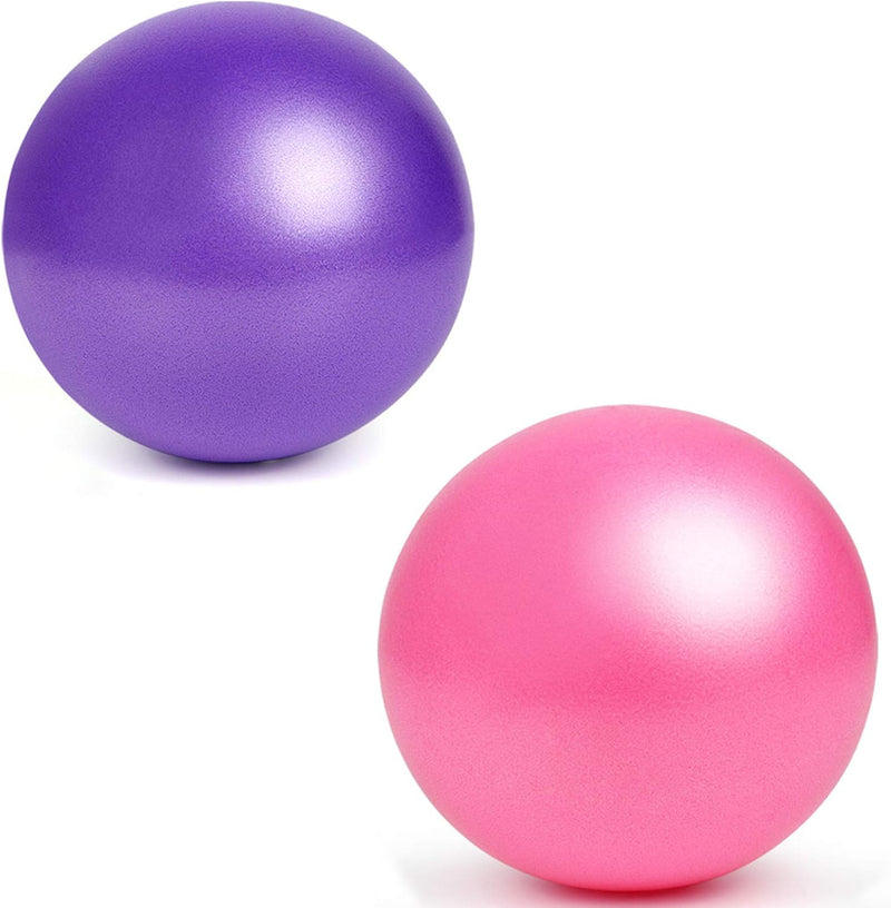Laden Sie das Bild in Galerie -Viewer, Pilatesballen set van 2 stuks 25 cm paars roze

