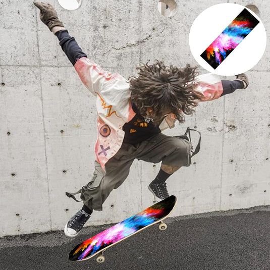 Skateboard griptape 84 x 23 cm antislip met luchtgaatjes – longboard grip tape – skateboard accessoires