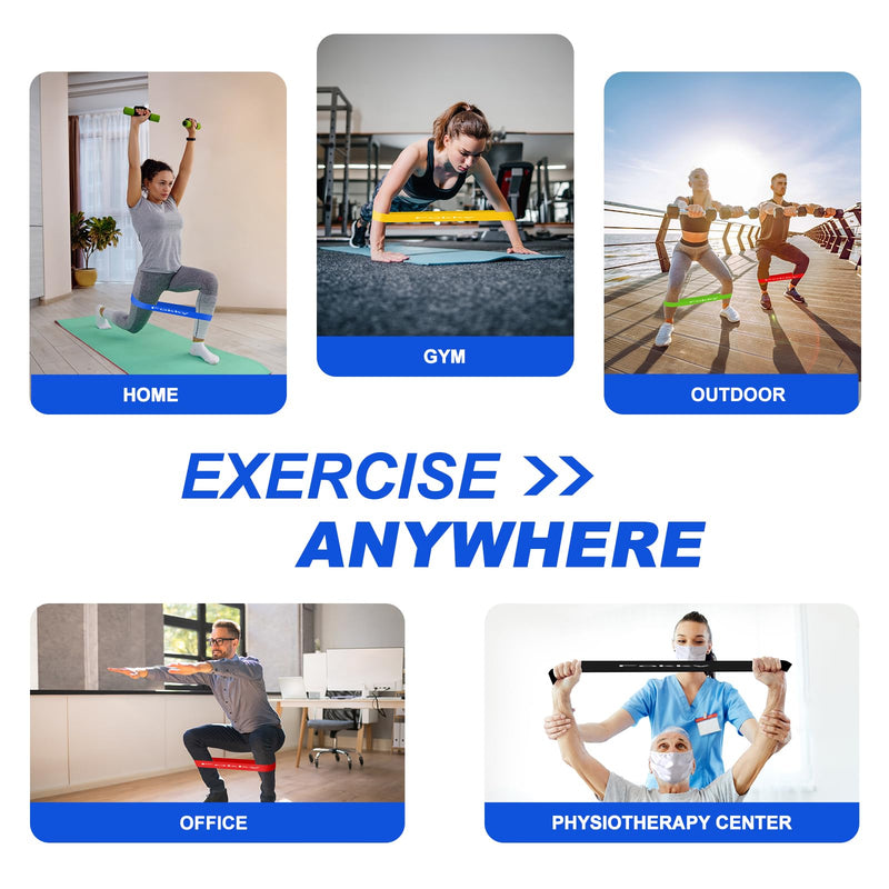 Load image into Gallery viewer, Fitness elastieken 5-delige set met verschillende weerstandsniveaus – weerstandsbanden – resistance bands
