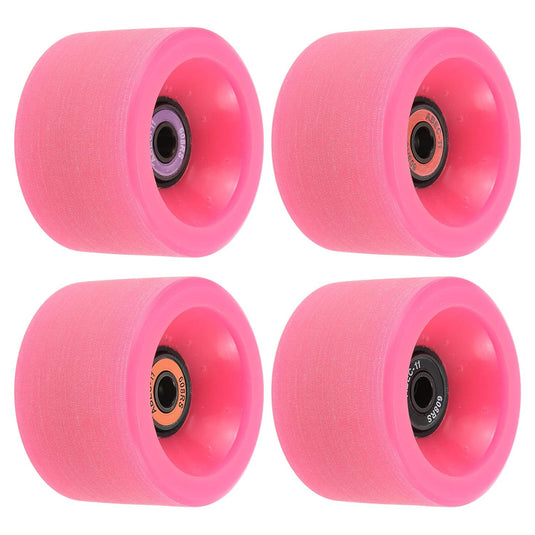 Longboard wielen 65 x 51 mm 78A met ABEC-11 lagers 4 stuks zwart – cruiser skateboard wielen
