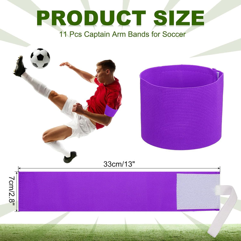 Chargez l'image dans la visionneuse de la galerie, Aanvoerdersbanden 11 stuks verstelbaar 33 x 7 cm – captain armbanden – voetbal accessoires
